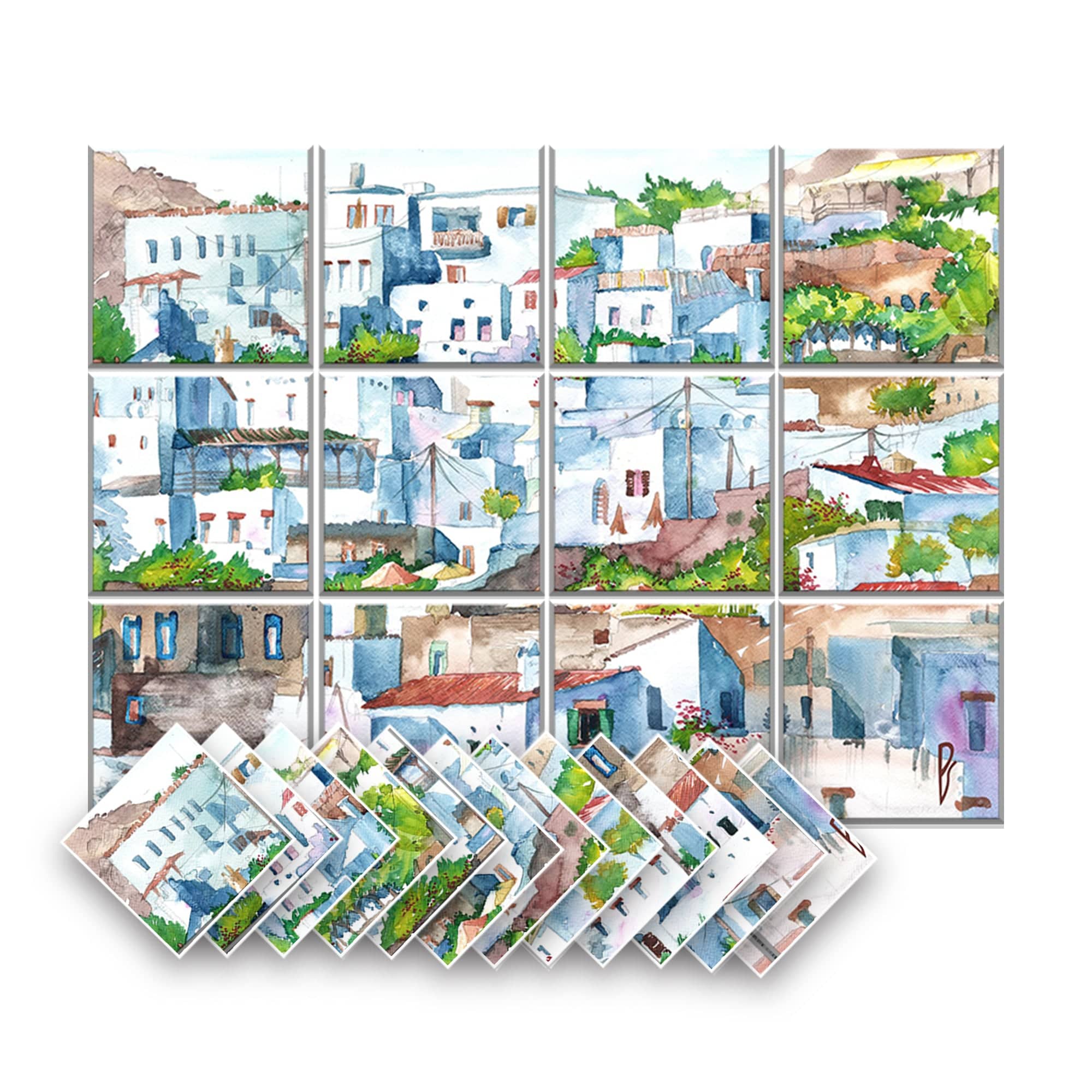silexofy Artwork Self-Adhesive Felt Art Wall Panels - KK1398
