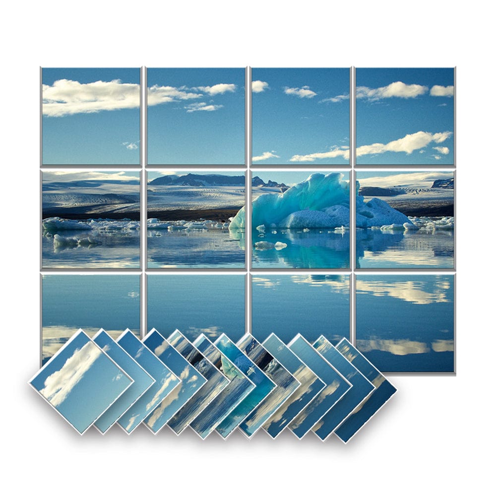 silexofy Landscapes Self-Adhesive Felt Art Wall Panels - KK1395