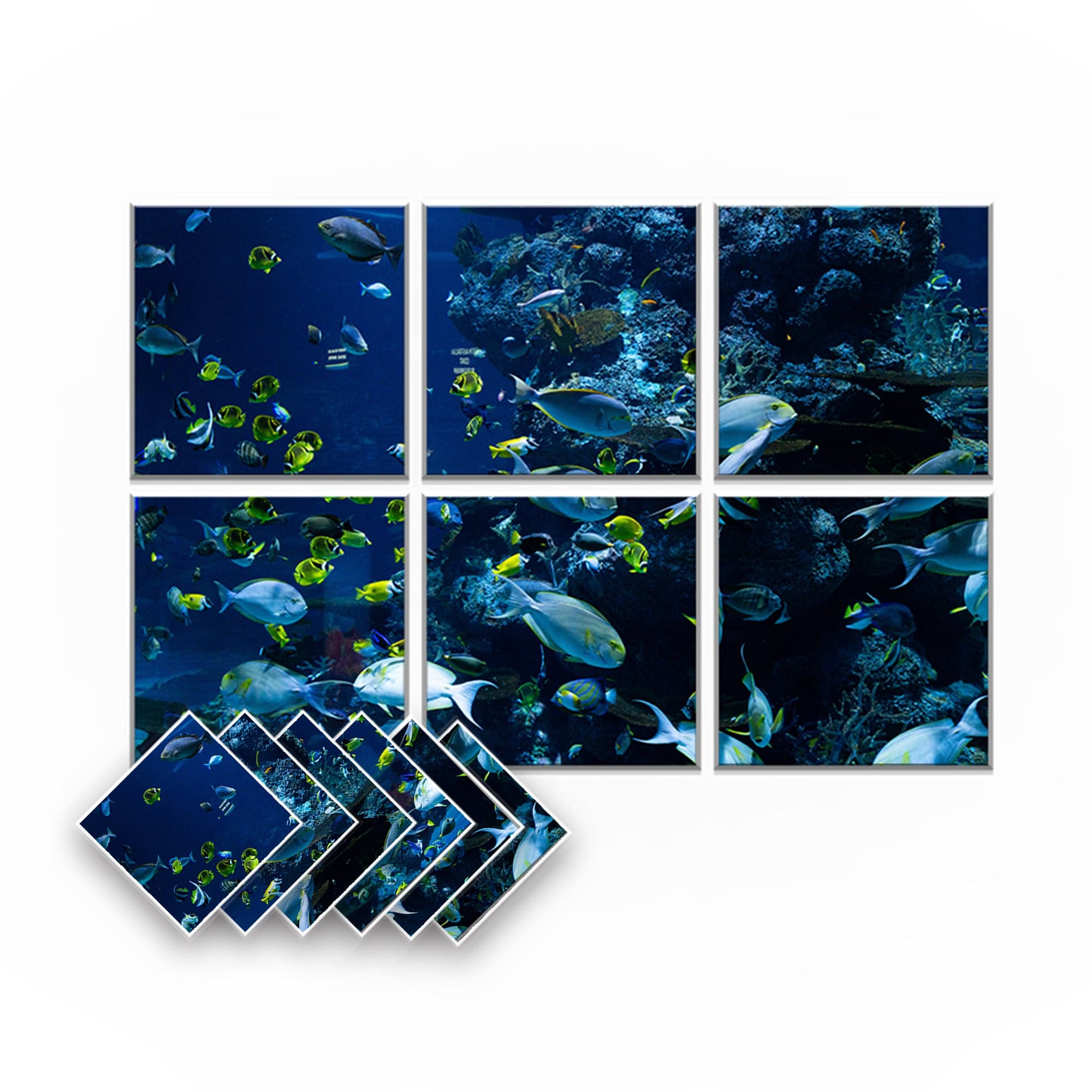 silexofy Aquarium Self-Adhesive Felt Art Wall Panels - KK1402