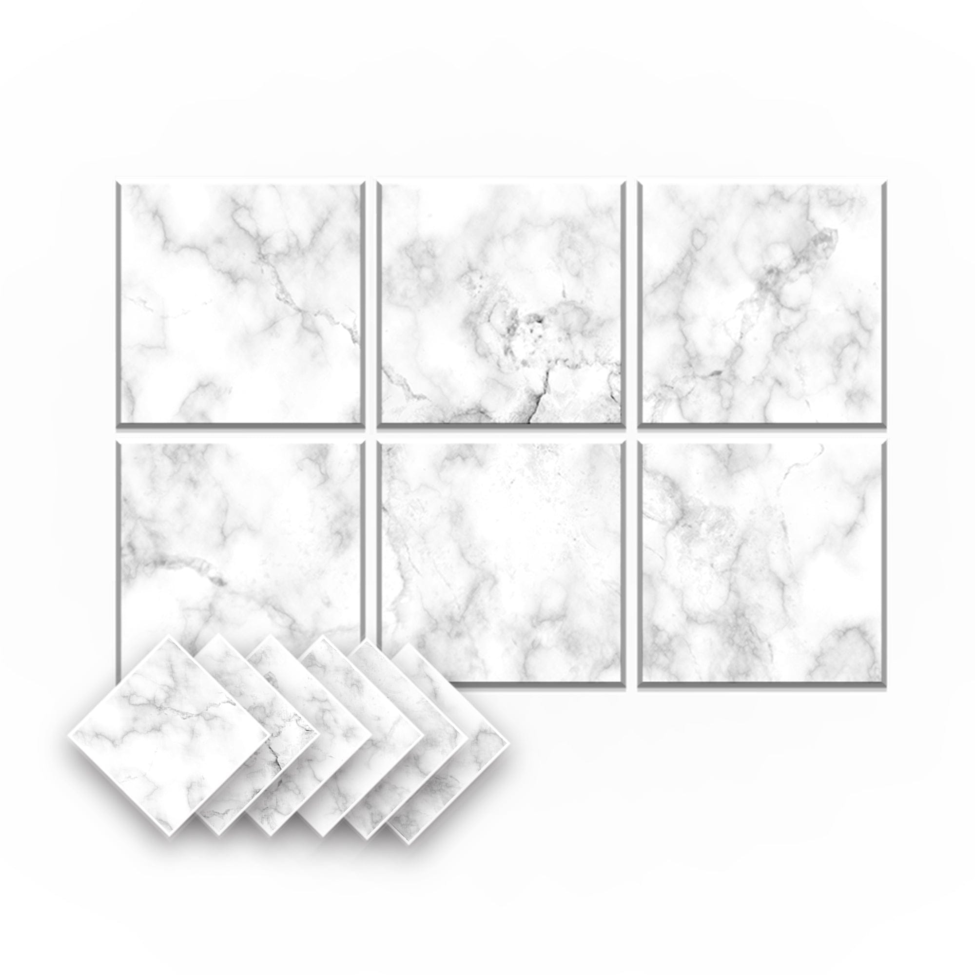 silexofy Marble Self-Adhesive Felt Art Wall Panels - KK1396
