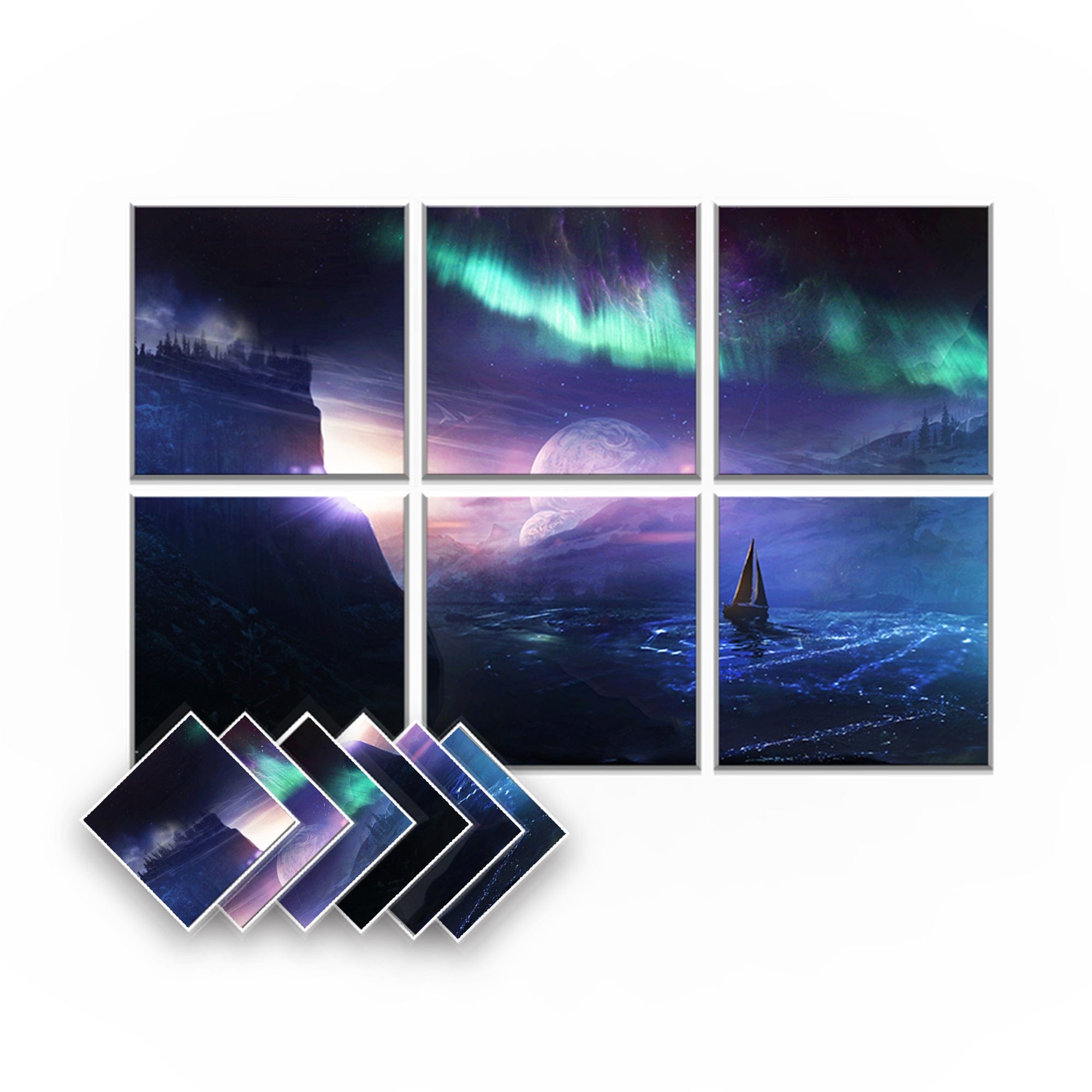 silexofy Fantasy Self-Adhesive Felt Art Wall Panels - KK1401