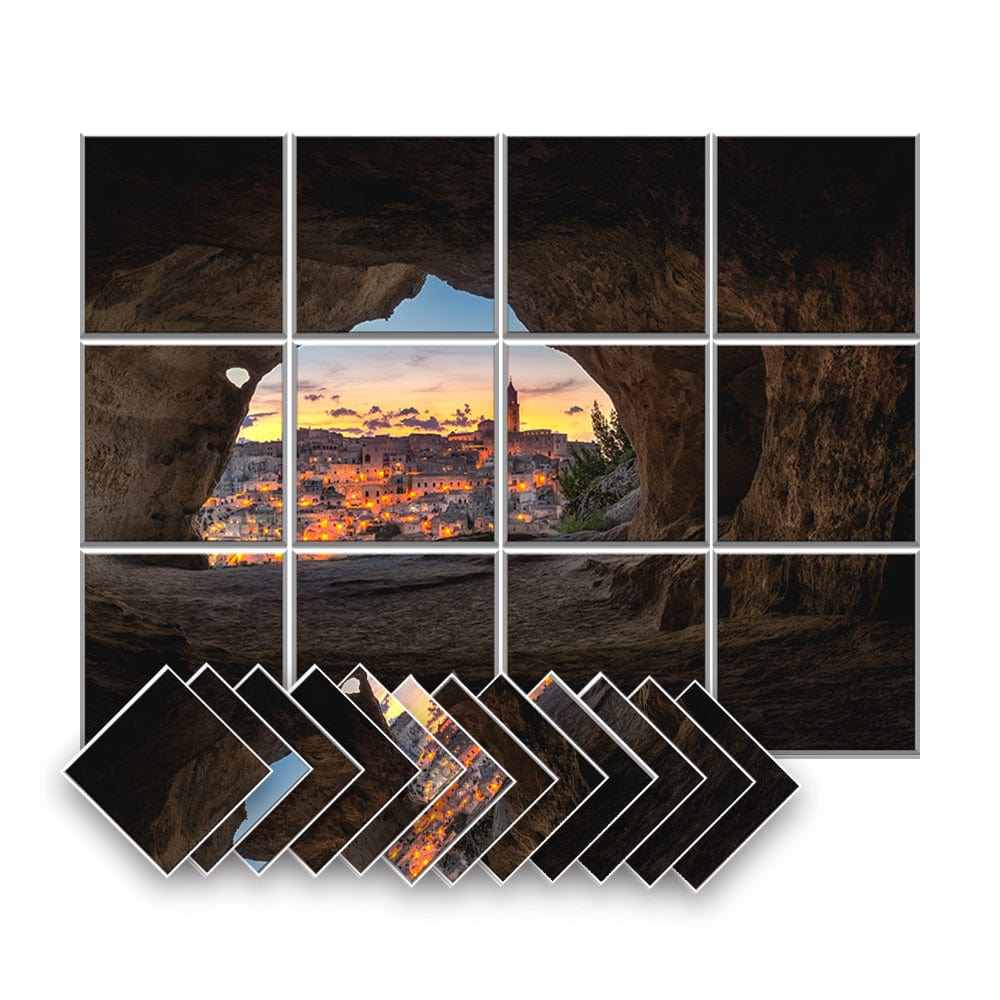 silexofy Landscapes Self-Adhesive Felt Art Wall Panels - KK1395