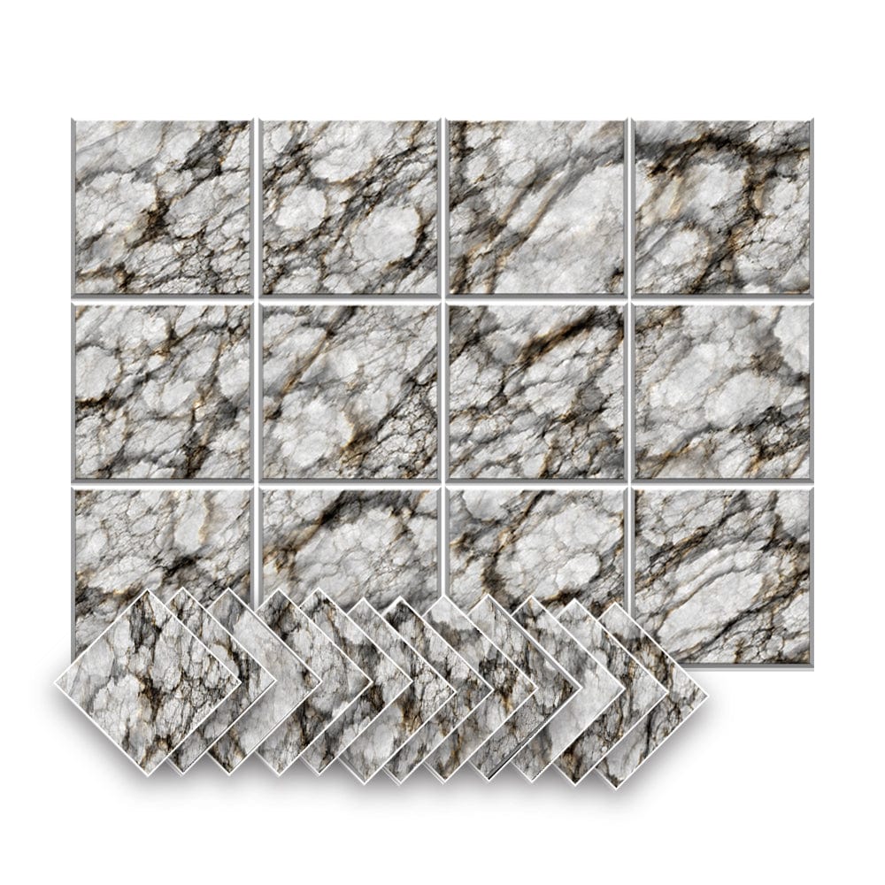silexofy Marble Self-Adhesive Felt Art Wall Panels - KK1396