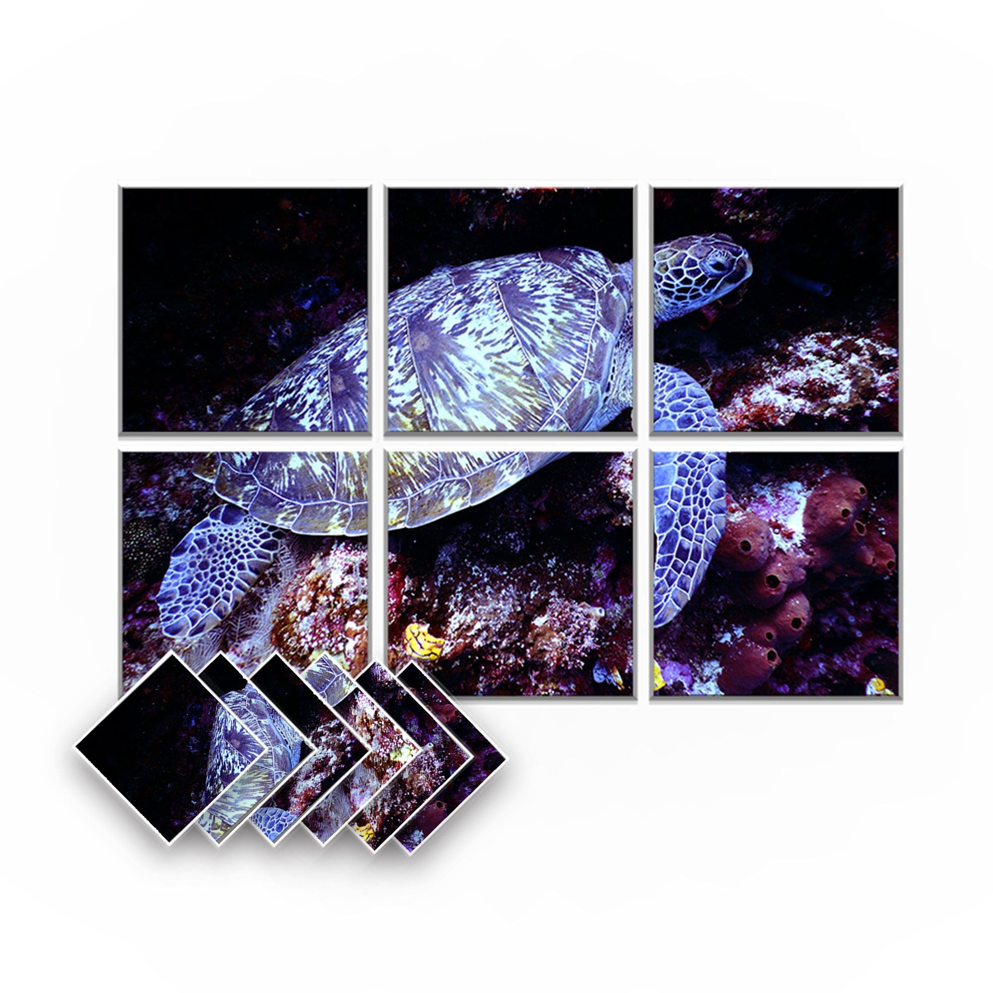 silexofy Aquarium Self-Adhesive Felt Art Wall Panels - KK1402
