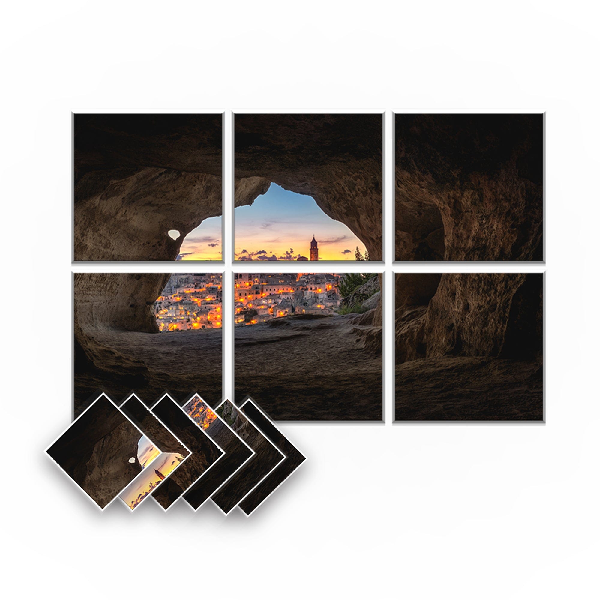 silexofy Landscapes Self-Adhesive Felt Art Wall Panels - KK1395
