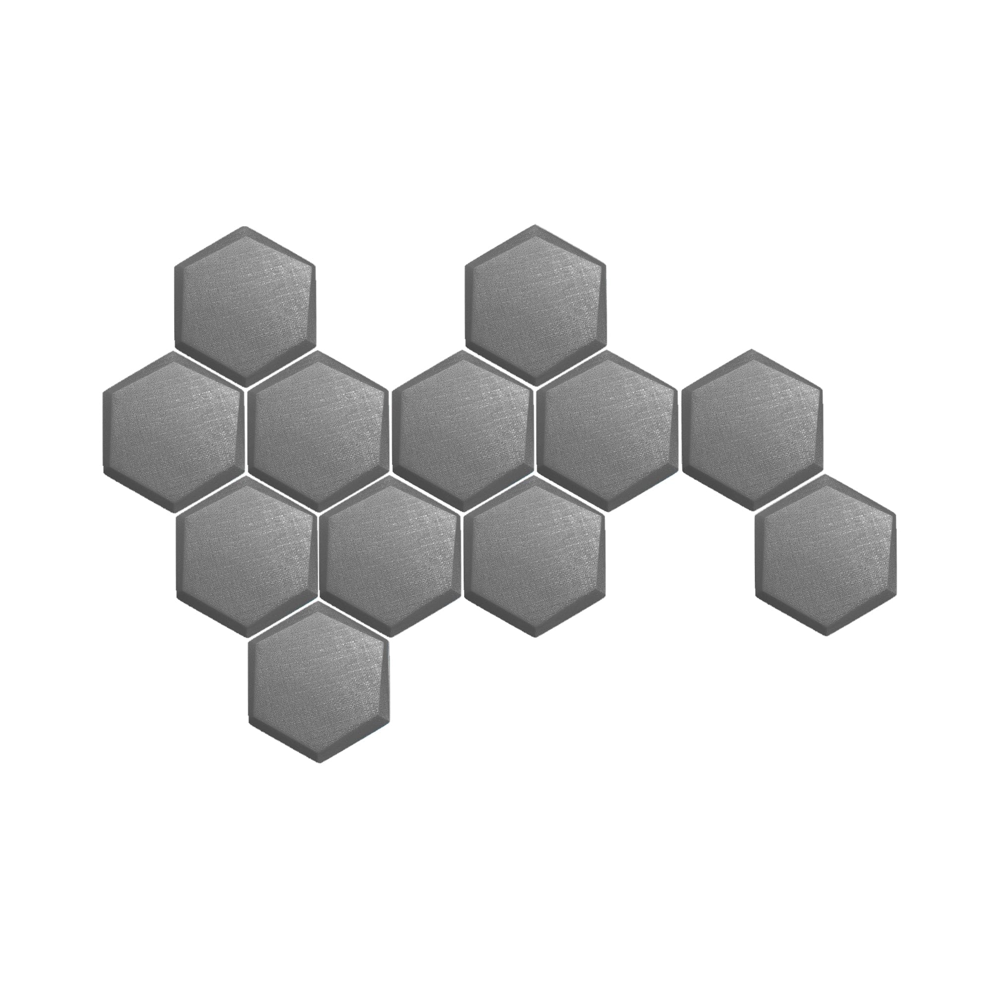 silexofy 12 Pcs 3D Hexagon Adhesive Sound Absorbing Panels - KK1330