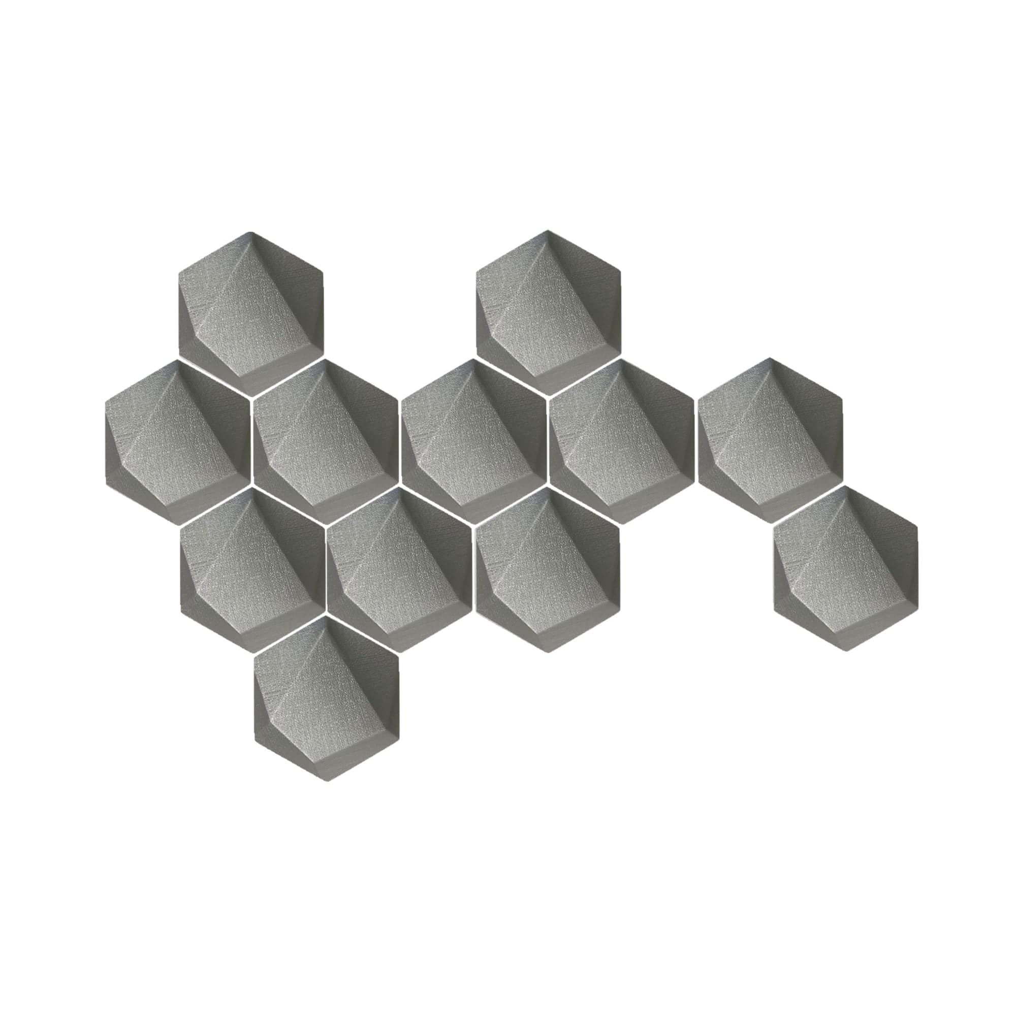 silexofy 12 Pcs 3D Hexagon Adhesive Sound Absorbing Panels - KK1330