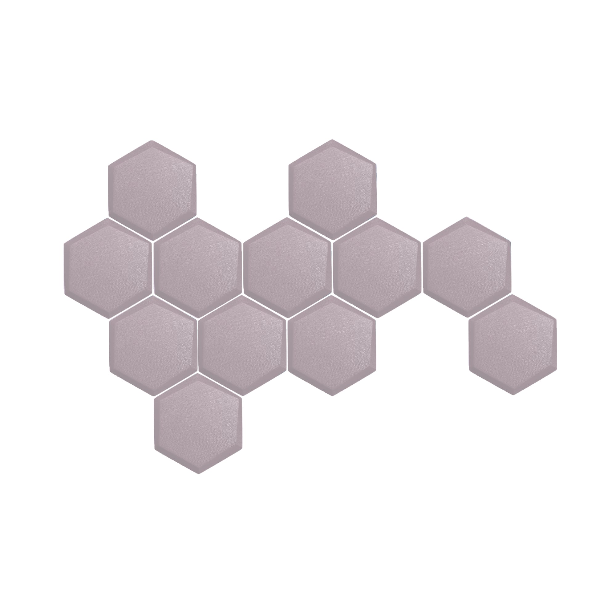 silexofy 12 Pcs 3D Hexagon Adhesive Sound Absorbing Panels - KK1330