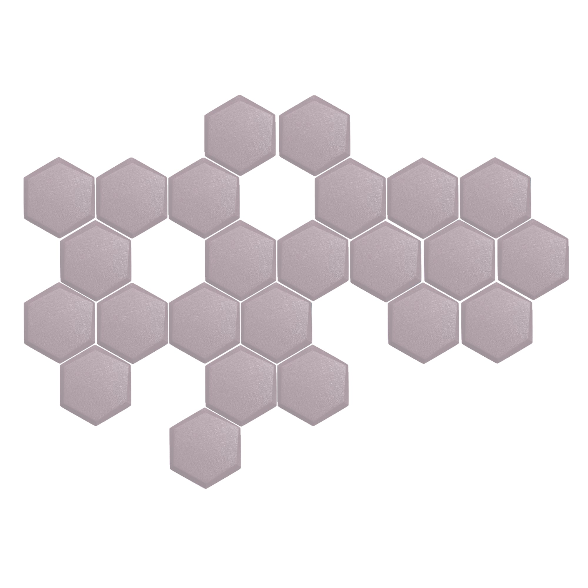 silexofy 24 Pcs 3D Hexagon Adhesive Sound Absorbing Panels - KK1330