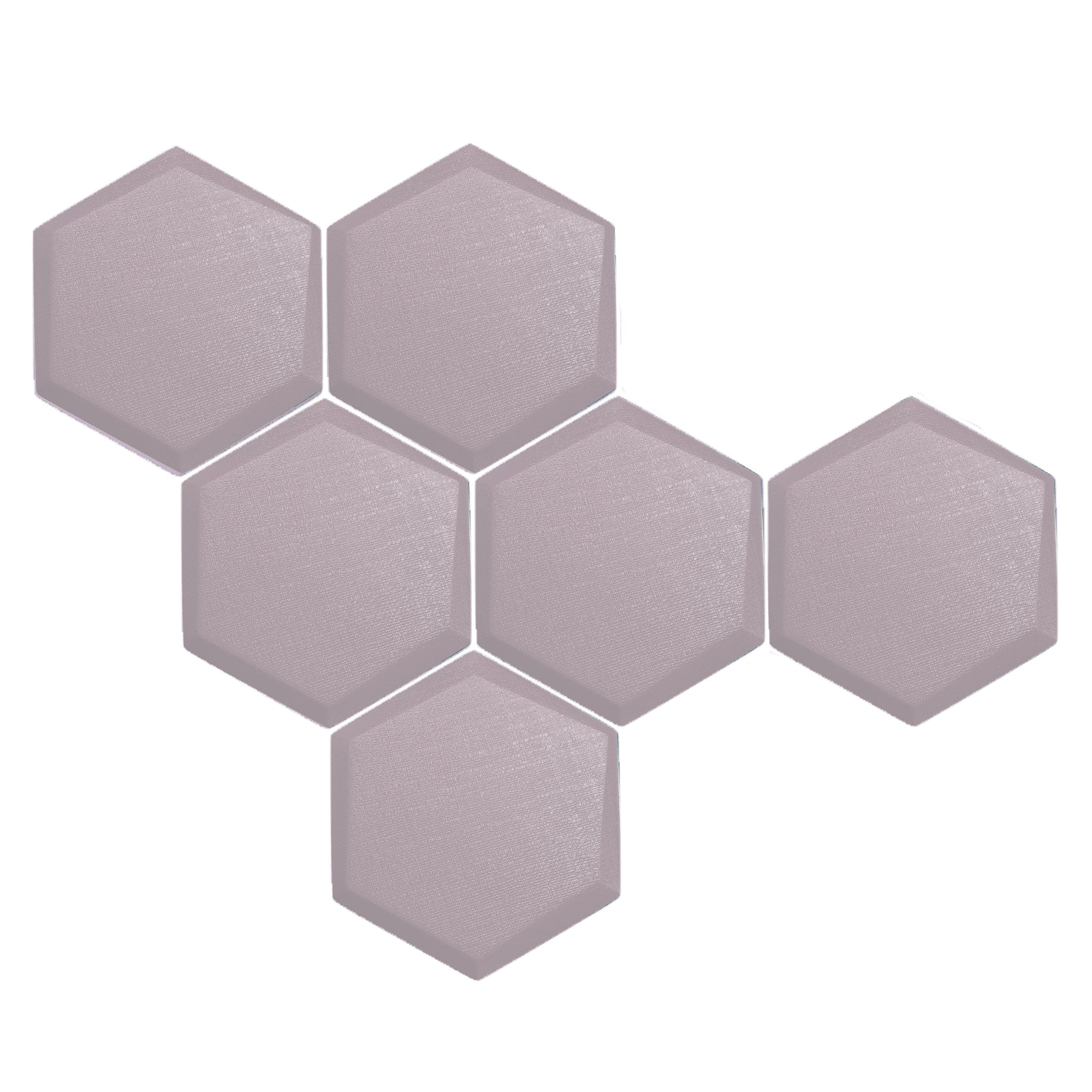 silexofy 6 Pcs 3D Hexagon Adhesive Sound Absorbing Panels - KK1330