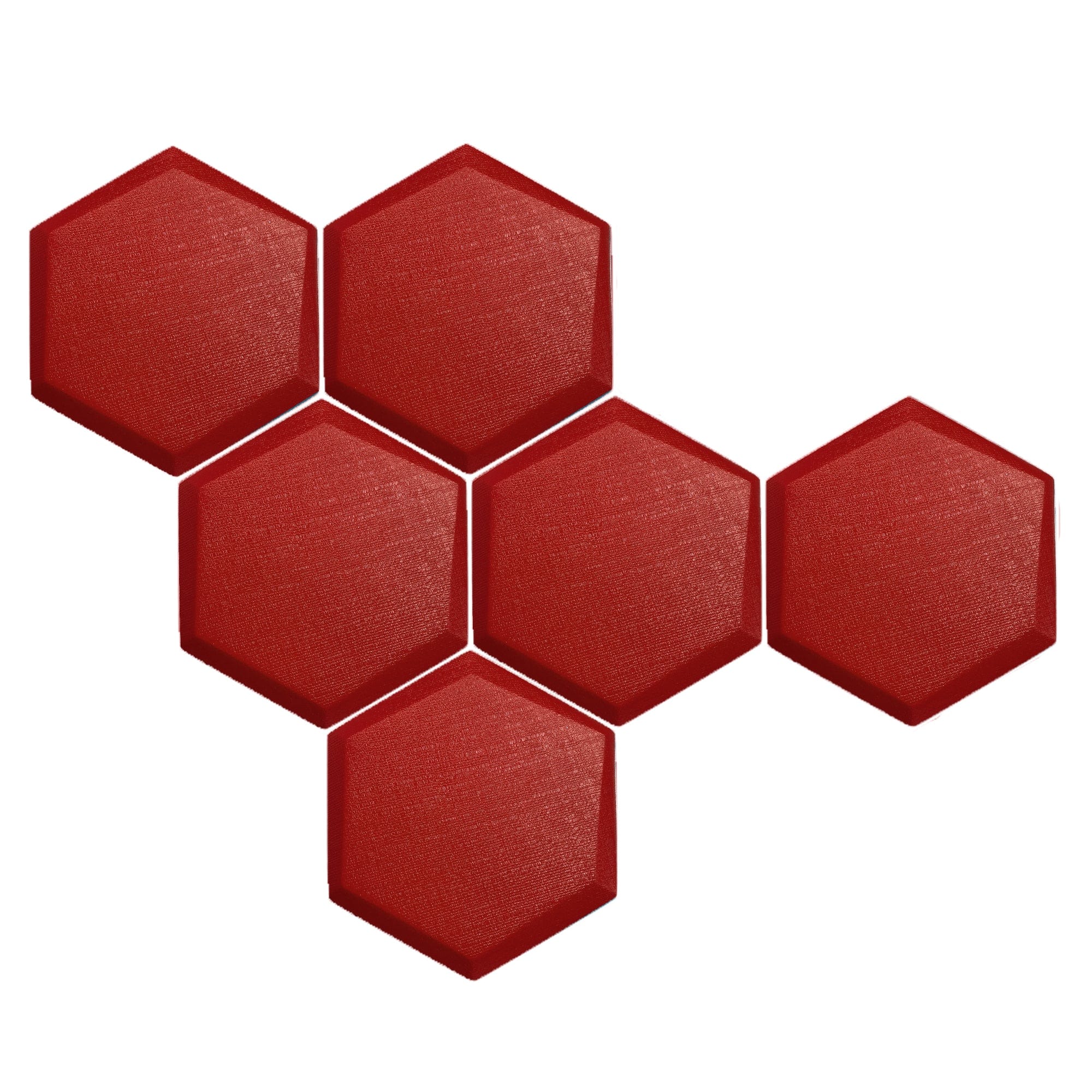 silexofy 6 Pcs 3D Hexagon Adhesive Sound Absorbing Panels - KK1330