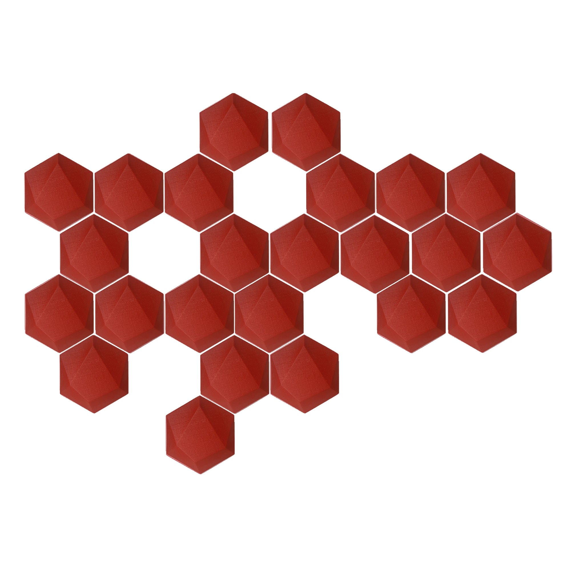 silexofy 24 Pcs 3D Hexagon Adhesive Sound Absorbing Panels - KK1330