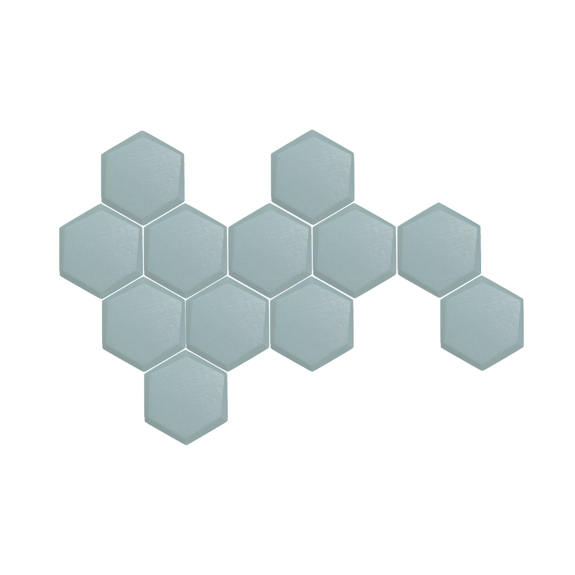silexofy 12 Pcs 3D Hexagon Adhesive Sound Absorbing Panels - KK1330