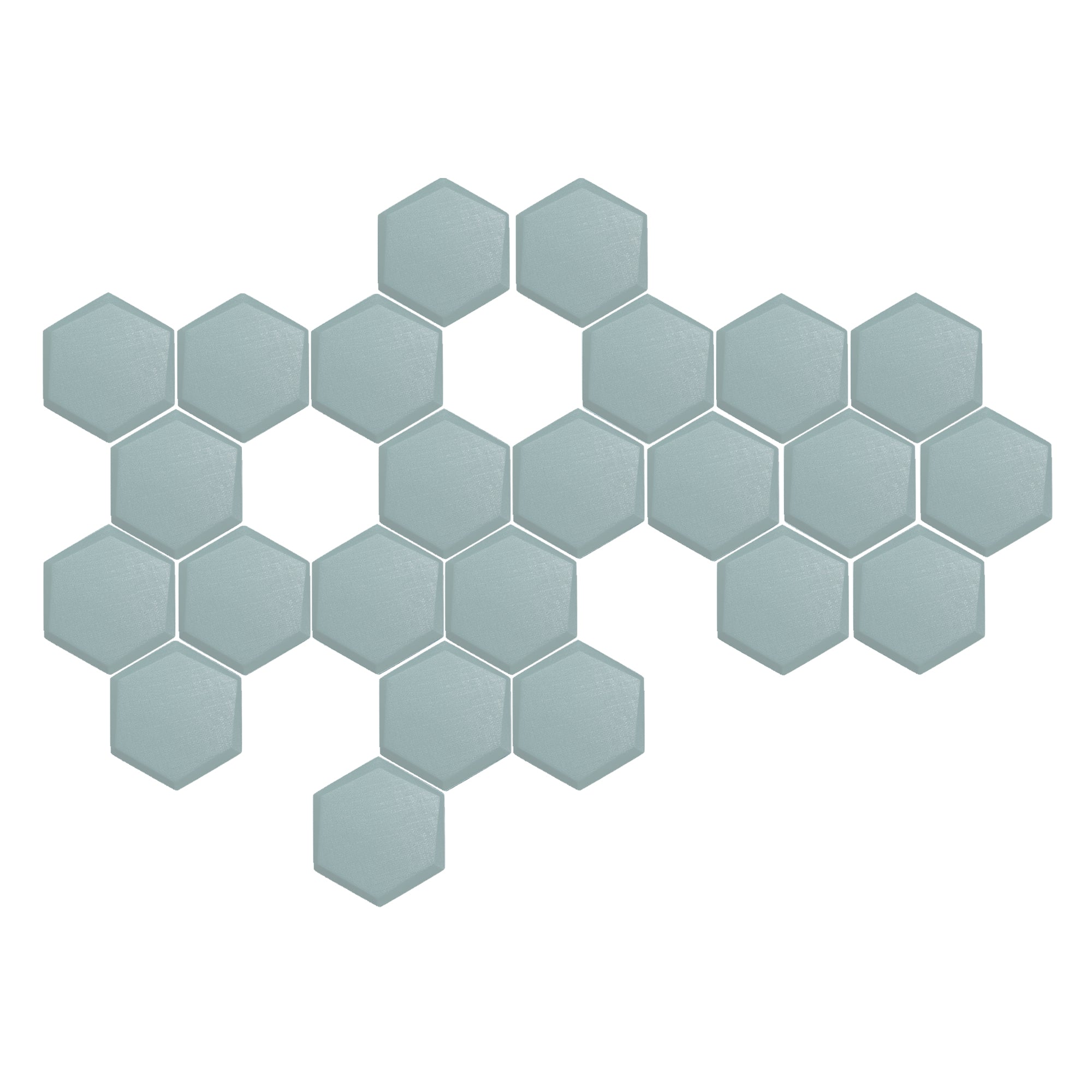 silexofy 24 Pcs 3D Hexagon Adhesive Sound Absorbing Panels - KK1330