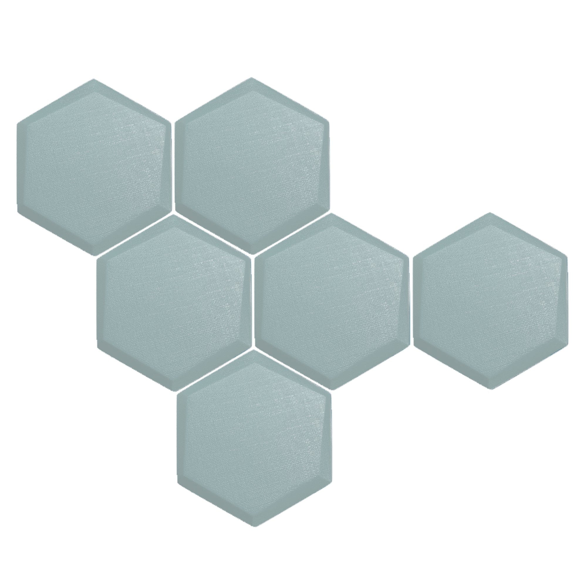 silexofy 6 Pcs 3D Hexagon Adhesive Sound Absorbing Panels - KK1330