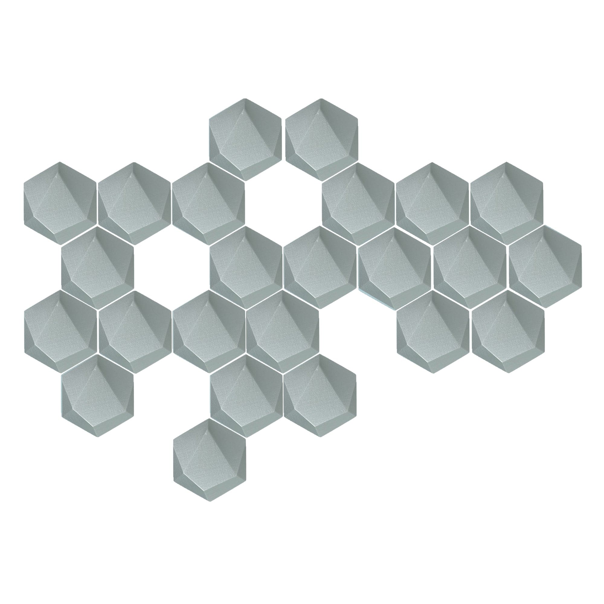 silexofy 24 Pcs 3D Hexagon Adhesive Sound Absorbing Panels - KK1330