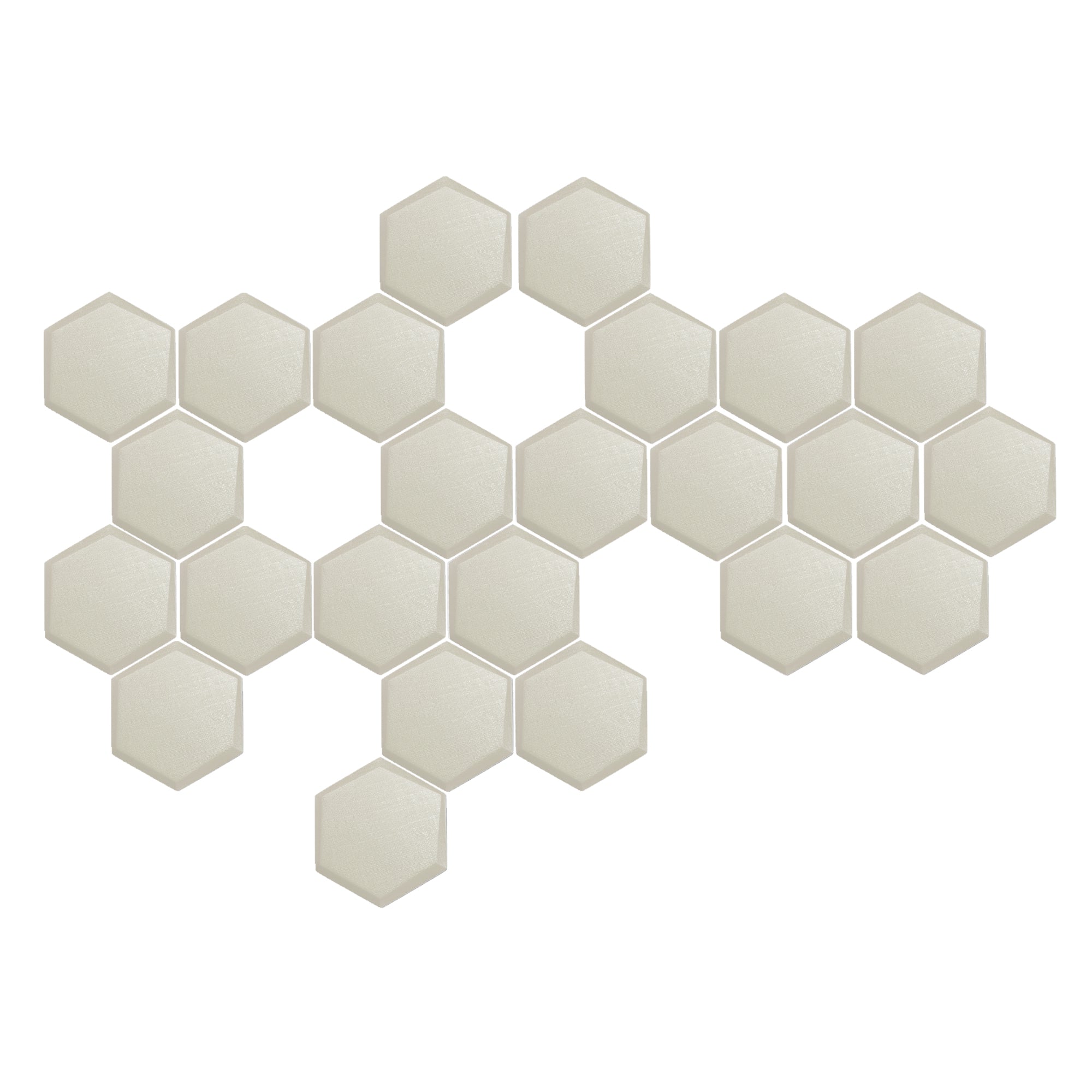 silexofy 24 Pcs 3D Hexagon Adhesive Sound Absorbing Panels - KK1330