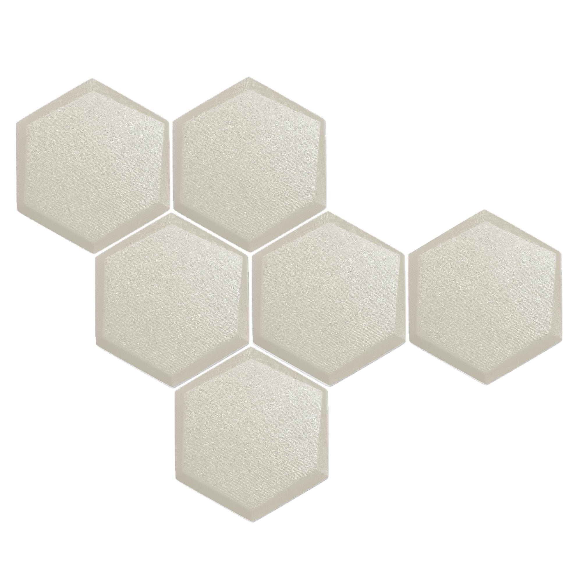 silexofy 6 Pcs 3D Hexagon Adhesive Sound Absorbing Panels - KK1330