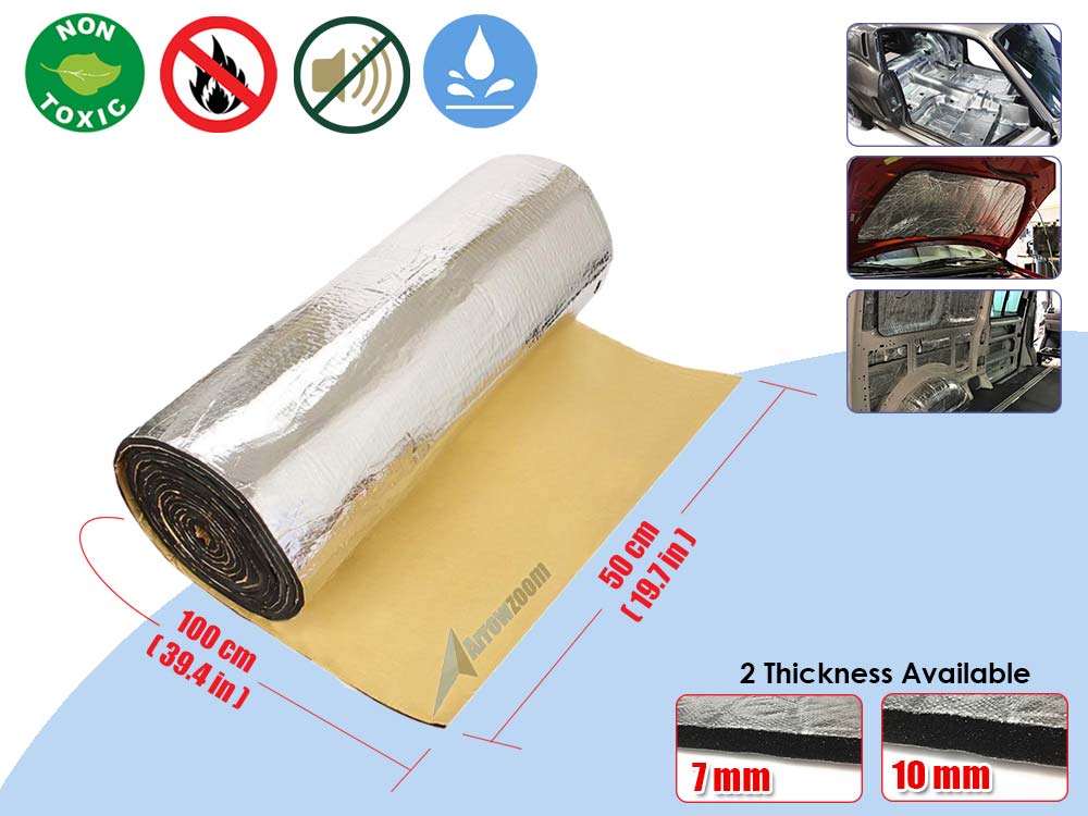 silexofy Car Sound Deadening Mat - Aluminum Foil - 1 Meter - KK1149