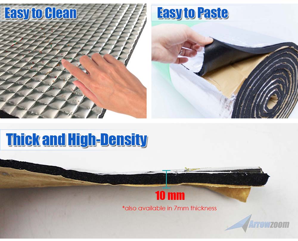 silexofy Car Sound Deadening Mat - Aluminum Foil - 1 Meter - KK1149