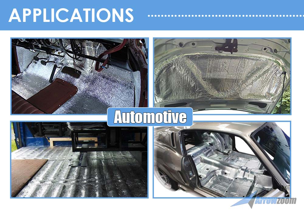 silexofy Car Sound Deadening Mat - Aluminum Foil - 1 Meter - KK1149