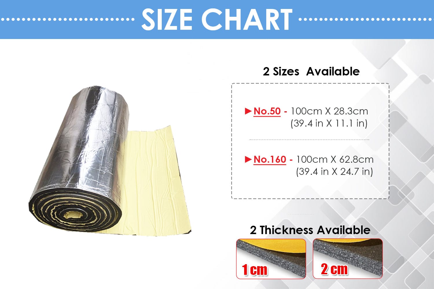 silexofy Fireproof Aluminum Insulation Foil Mat - 1 Meter - KK1151 (Water Pipe/ Furnace/ AirCon/ Ceiling )