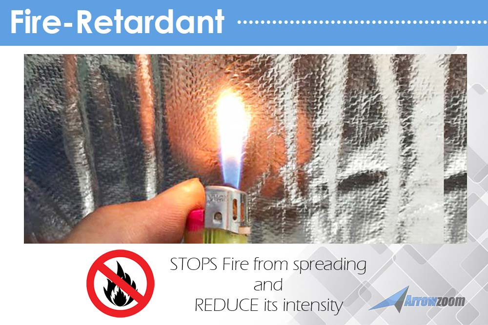 silexofy Fireproof Aluminum Insulation Foil Mat - 1 Meter - KK1151 (Water Pipe/ Furnace/ AirCon/ Ceiling )