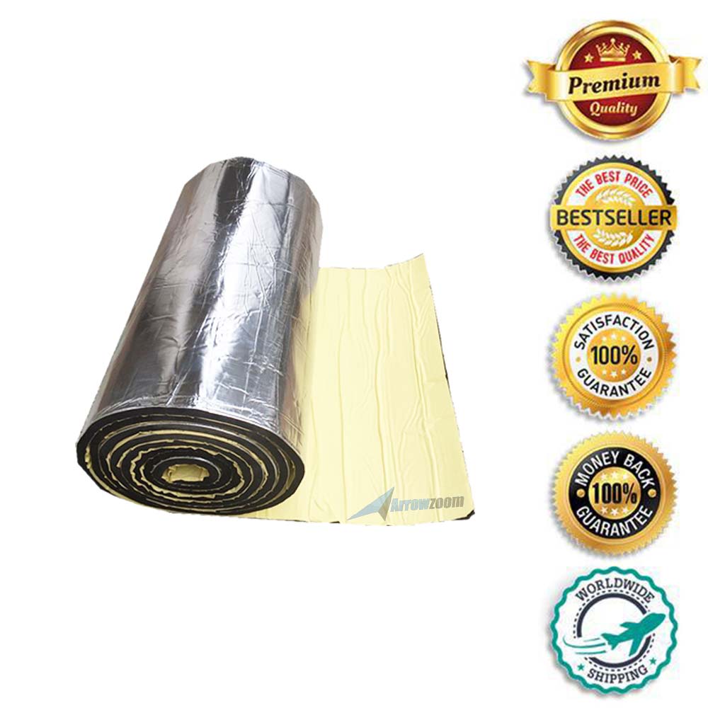 silexofy Fireproof Aluminum Insulation Foil Mat - 1 Meter - KK1151 (Water Pipe/ Furnace/ AirCon/ Ceiling )