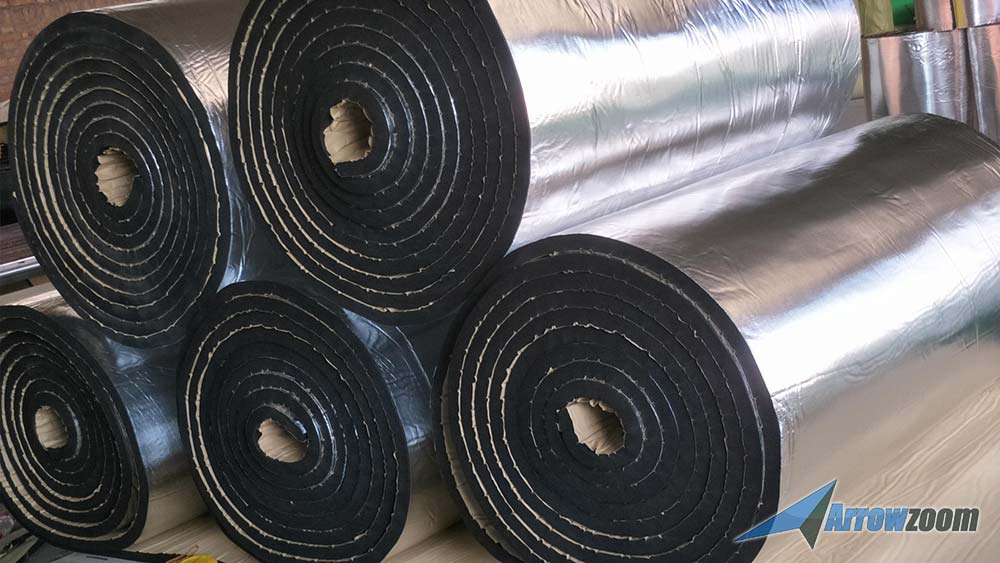 silexofy Fireproof Aluminum Insulation Foil Mat - 1 Meter - KK1151 (Water Pipe/ Furnace/ AirCon/ Ceiling )