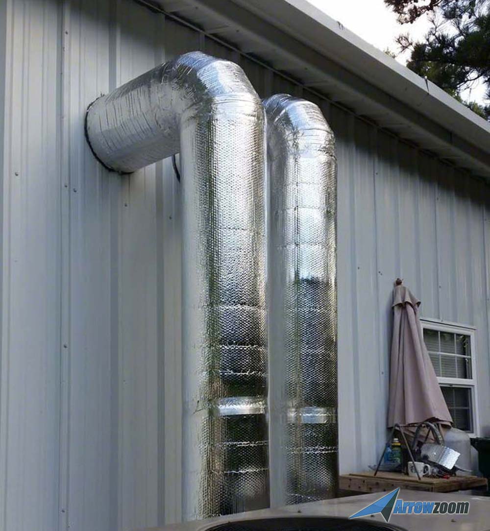 silexofy Fireproof Aluminum Insulation Foil Mat - 1 Meter - KK1151 (Water Pipe/ Furnace/ AirCon/ Ceiling )