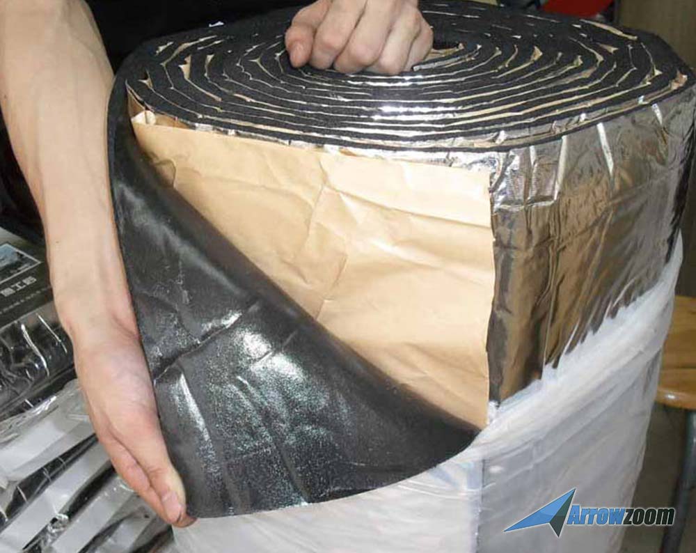 silexofy Fireproof Aluminum Insulation Foil Mat - 1 Meter - KK1151 (Water Pipe/ Furnace/ AirCon/ Ceiling )
