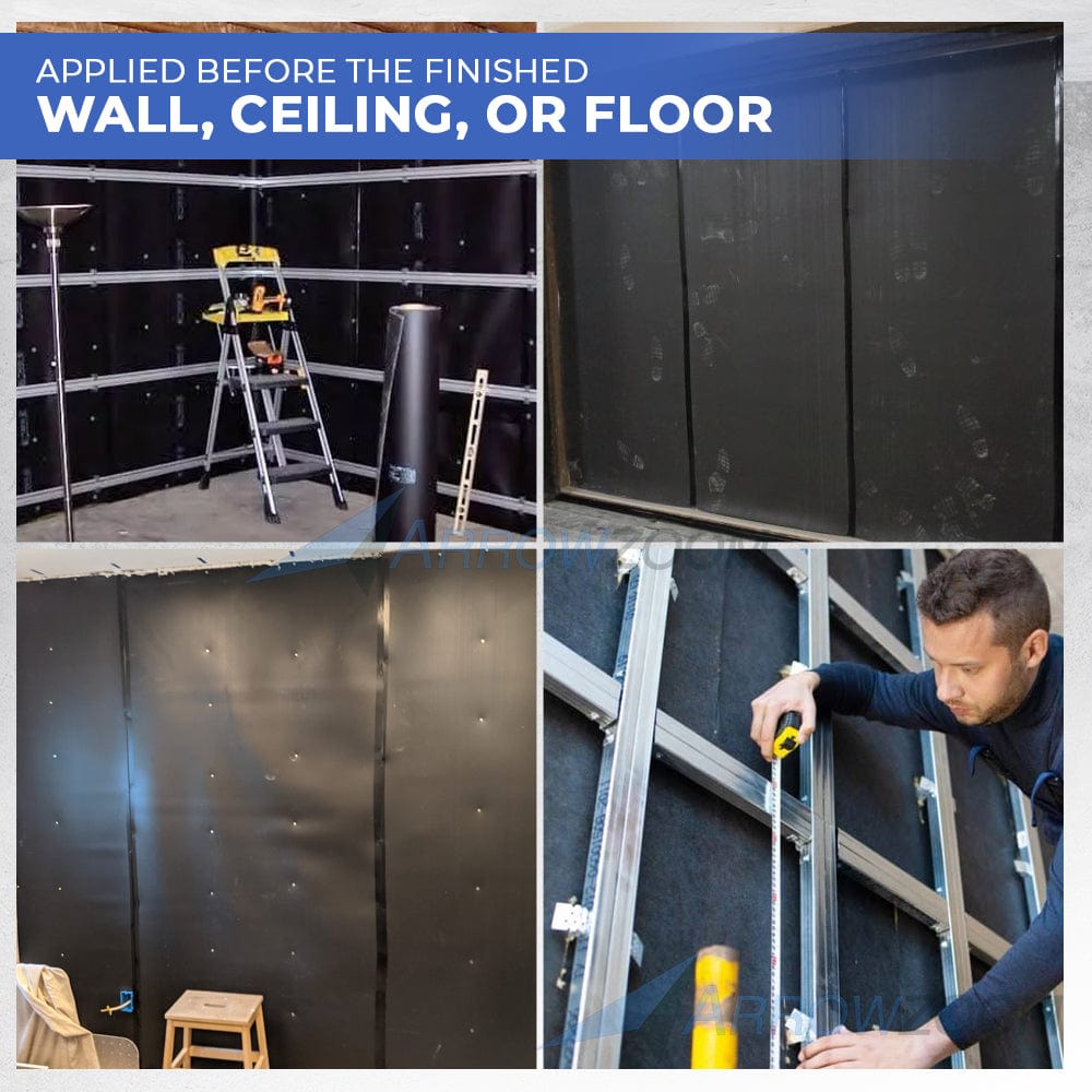 silexofy Mass Loaded Vinyl Sheet - Soundproofing Barrier For Wall, Floor, Ceiling - 30x30cm  - KK1246