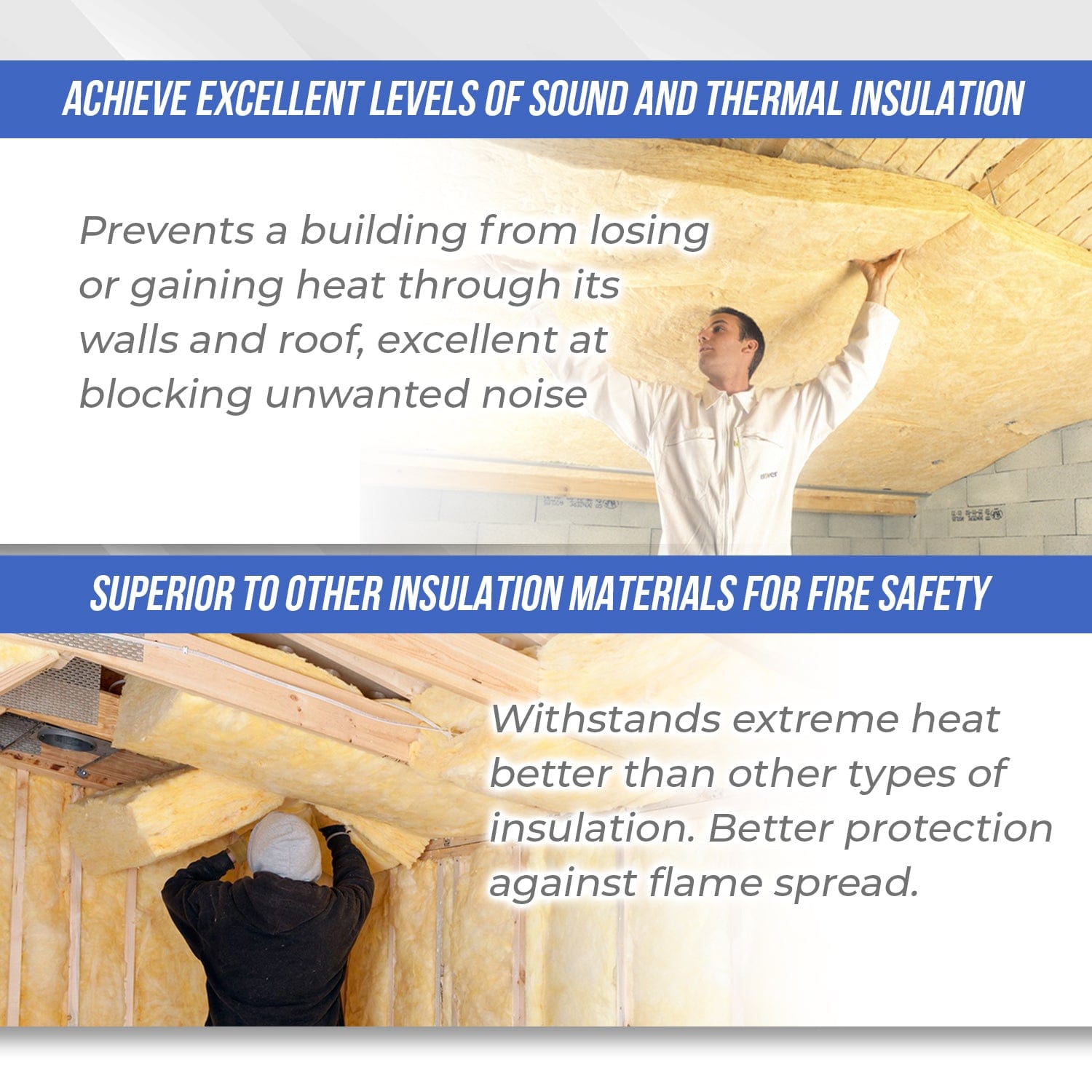silexofy Acoustic Mineral Wool Thermal Insulation and Room Soundproofing Fiber Waterproof Isolation Roll - KK1157