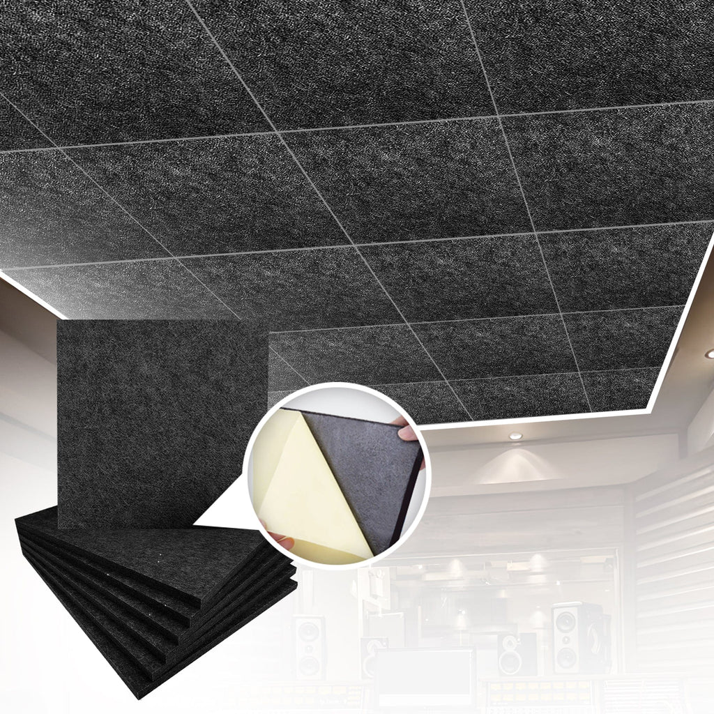silexofy Self-Adhesive Ceiling Sound Deadening Polyester Fabric Panel - Solid Colors - KK1424