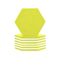 silexofy Hexagon Felt Sound Absorbing Wall Panel - Yellow and White - KK1224