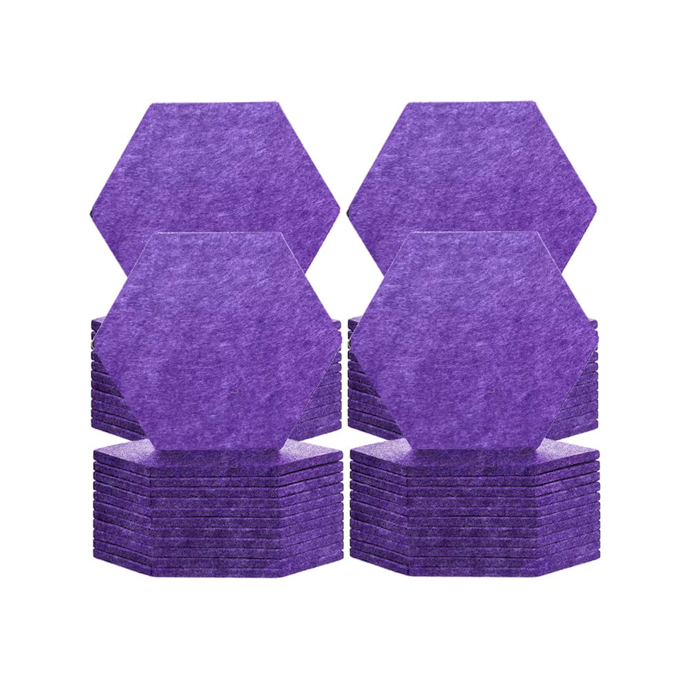 silexofy Hexagon Felt Sound Absorbing Wall Panel - Solid Color - KK1224