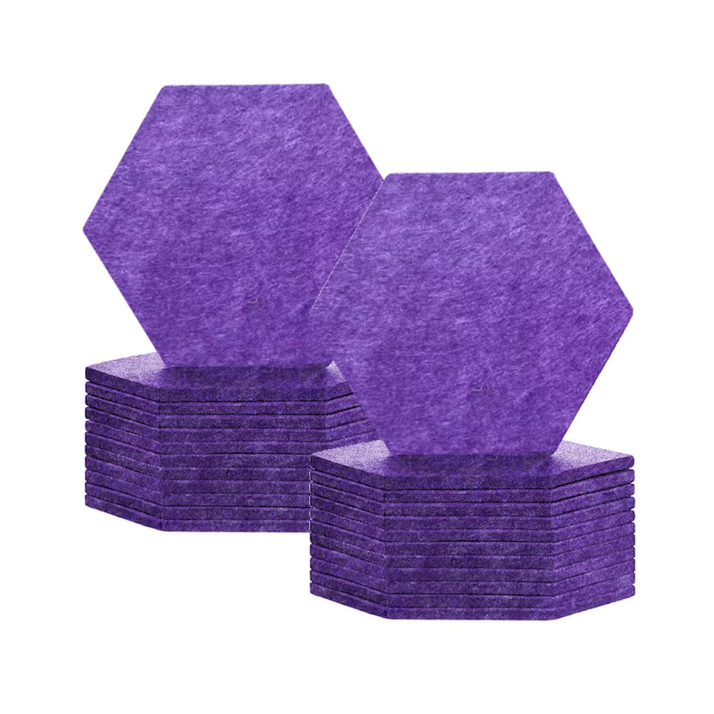 silexofy Hexagon Felt Sound Absorbing Wall Panel - Solid Color - KK1224