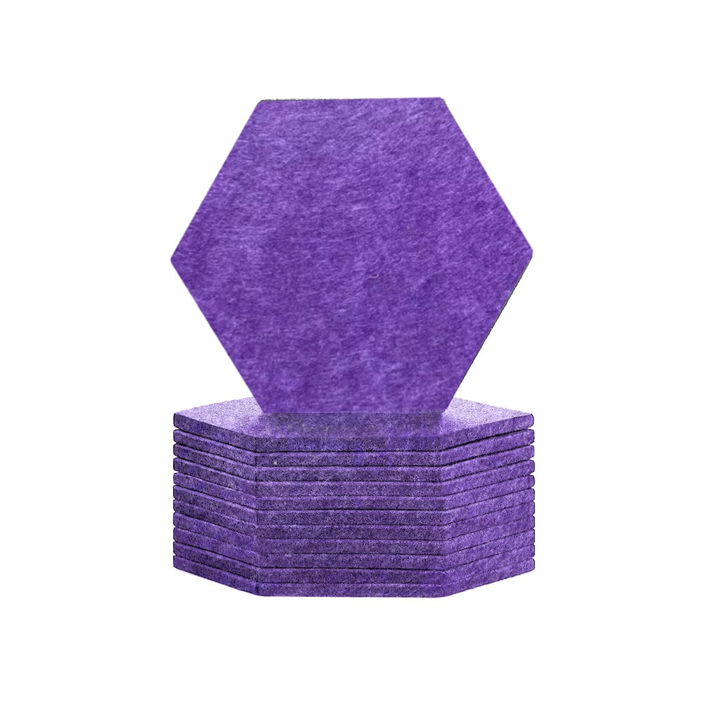 silexofy Hexagon Felt Sound Absorbing Wall Panel - Solid Color - KK1224