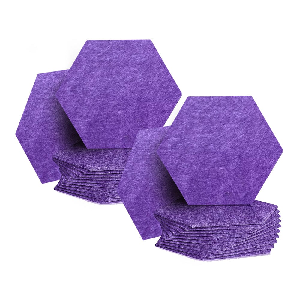 silexofy Hexagon Felt Sound Absorbing Wall Panel - Solid Color - KK1224