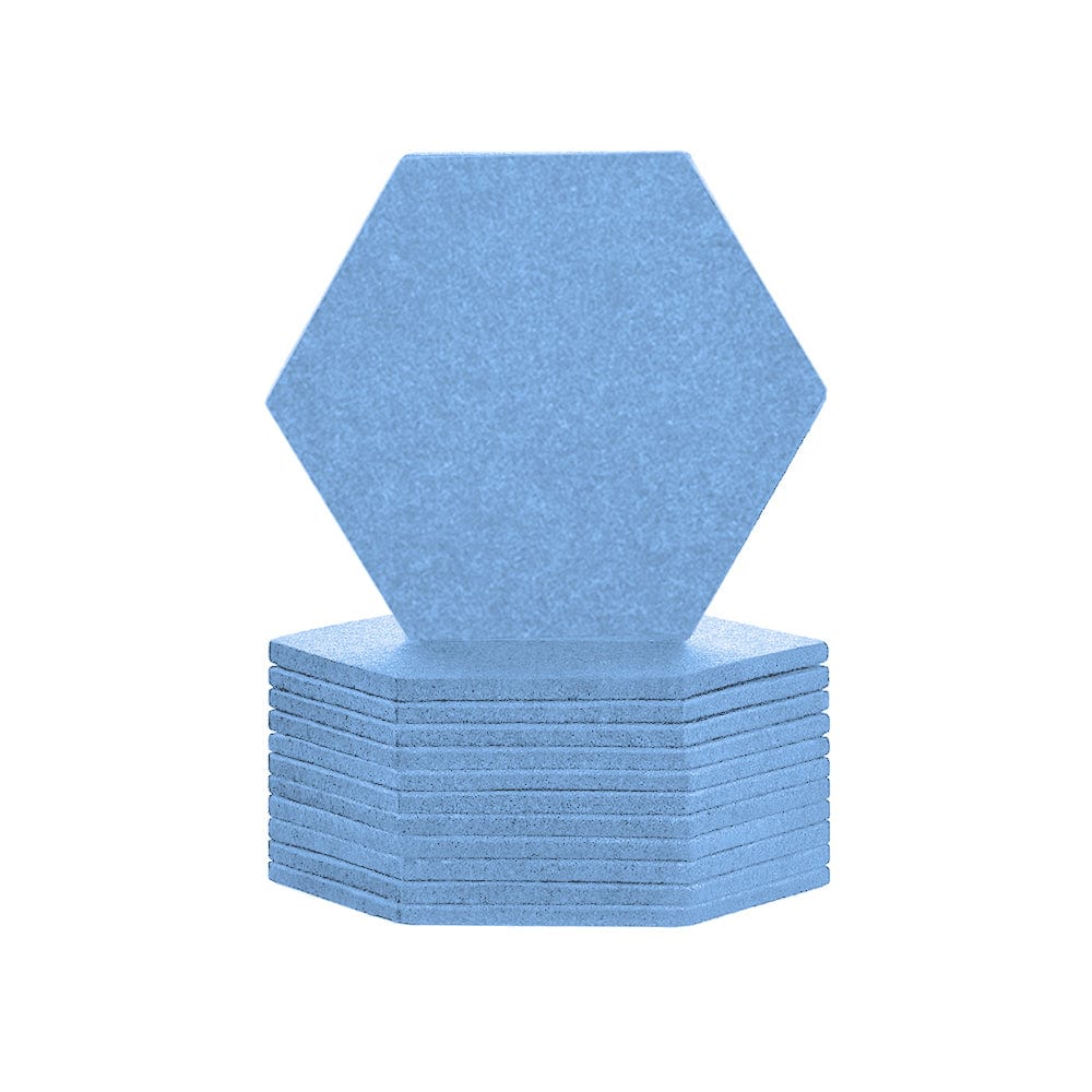 silexofy Hexagon Felt Sound Absorbing Wall Panel - Solid Color - KK1224