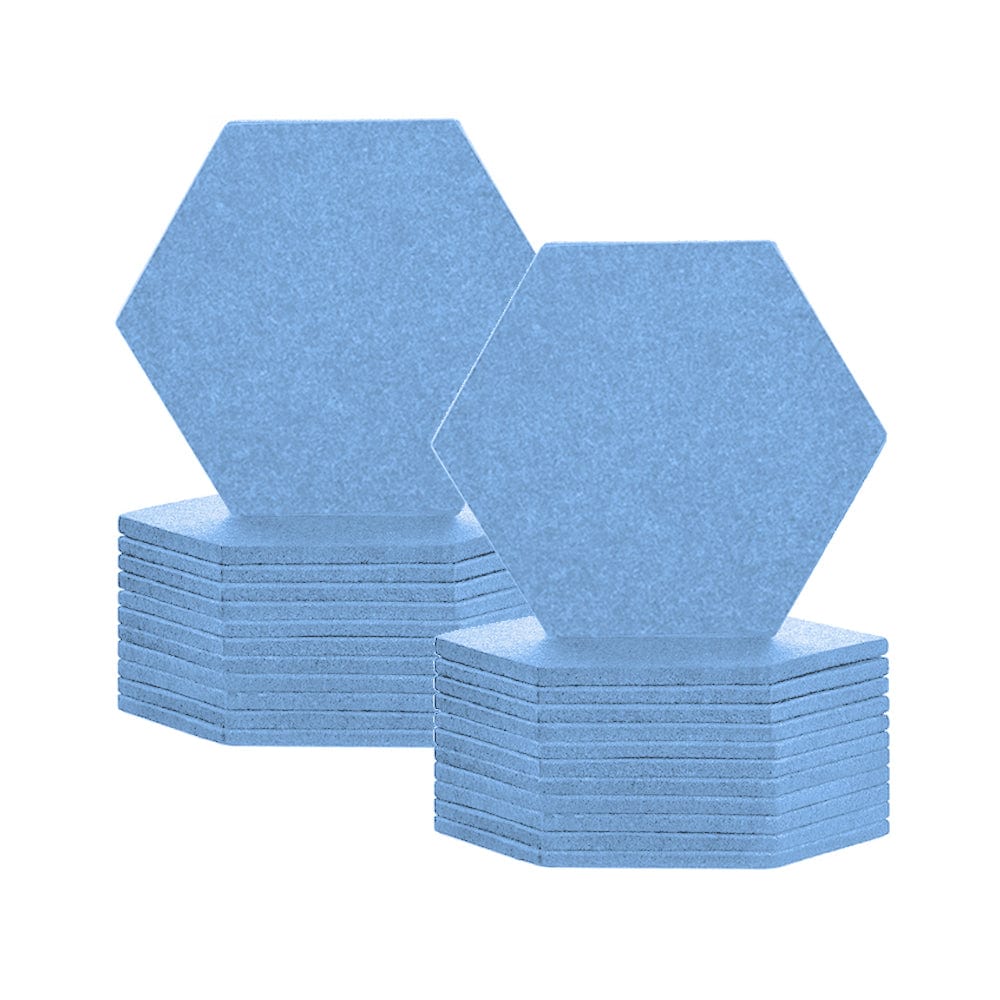 silexofy Hexagon Felt Sound Absorbing Wall Panel - Solid Color - KK1224