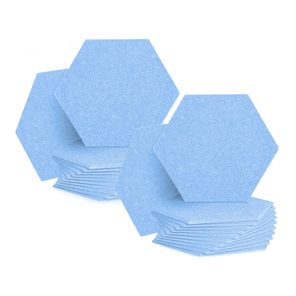 silexofy Hexagon Felt Sound Absorbing Wall Panel - Solid Color - KK1224