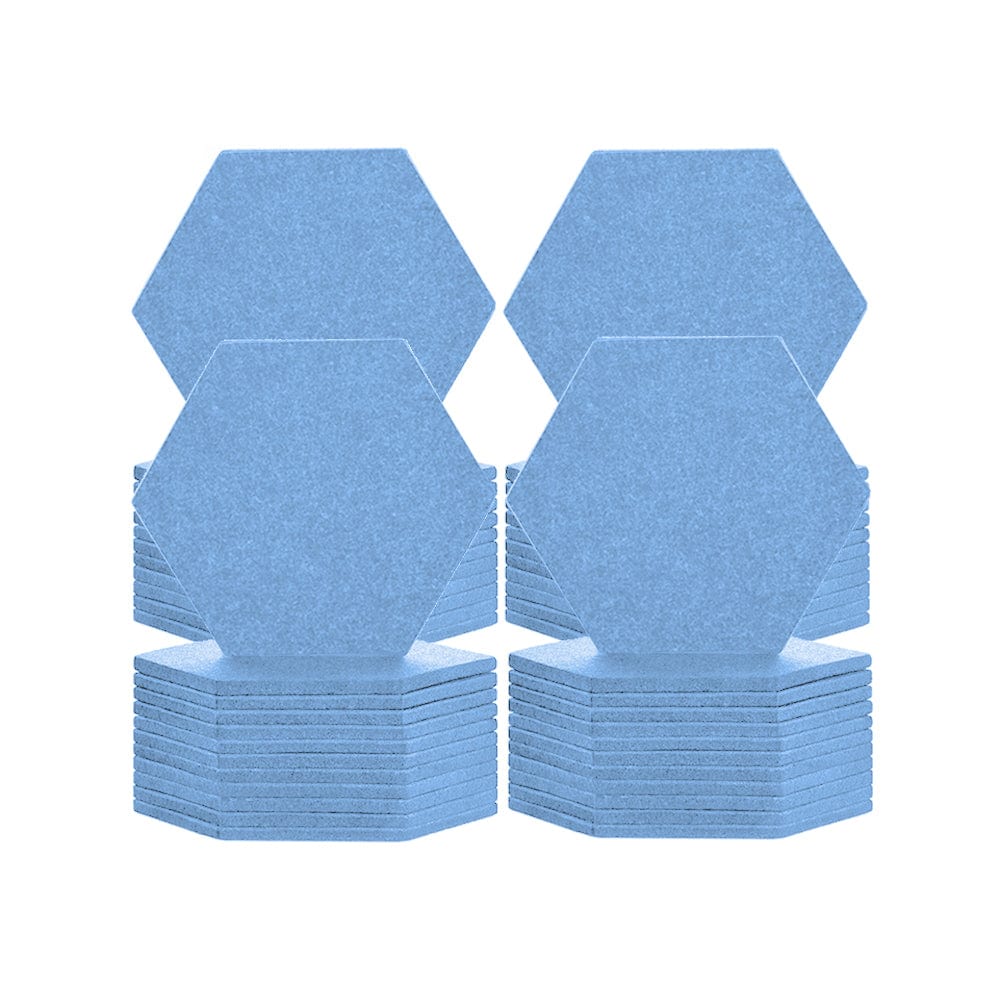 silexofy Hexagon Felt Sound Absorbing Wall Panel - Solid Color - KK1224