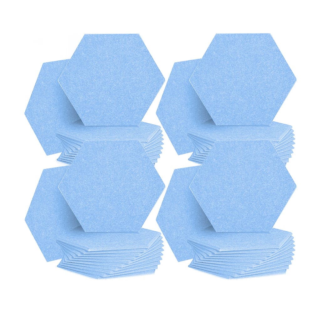silexofy Hexagon Felt Sound Absorbing Wall Panel - Solid Color - KK1224