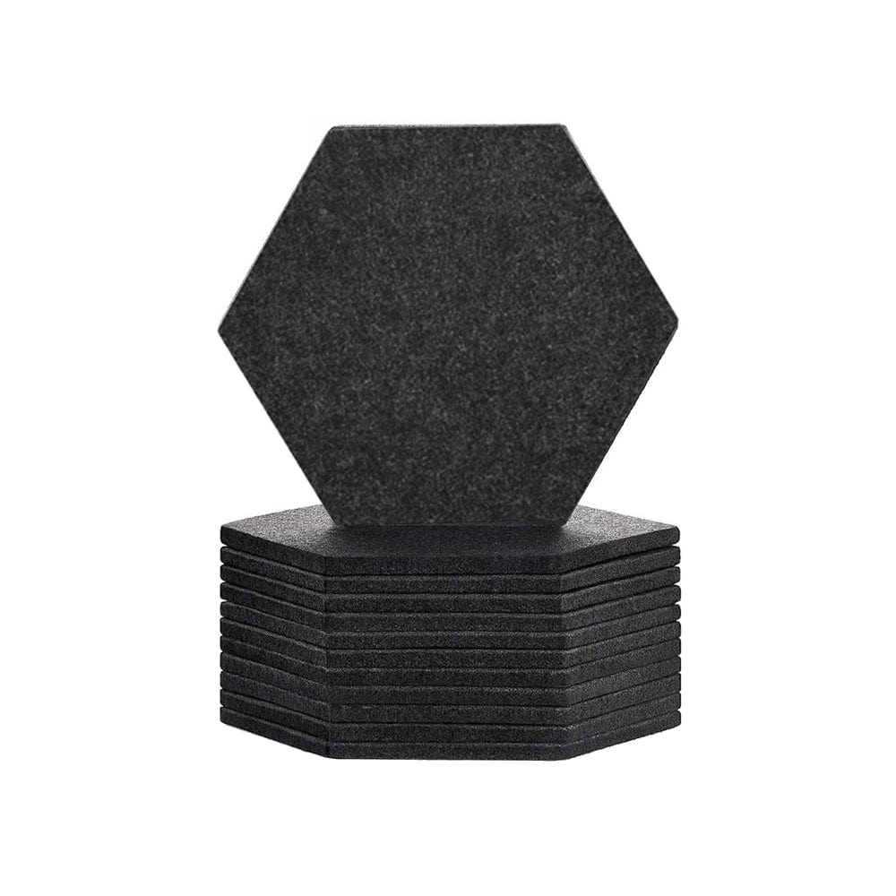 silexofy Hexagon Felt Sound Absorbing Wall Panel - Solid Color - KK1224