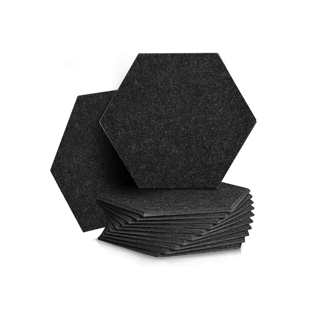 silexofy Hexagon Felt Sound Absorbing Wall Panel - Solid Color - KK1224