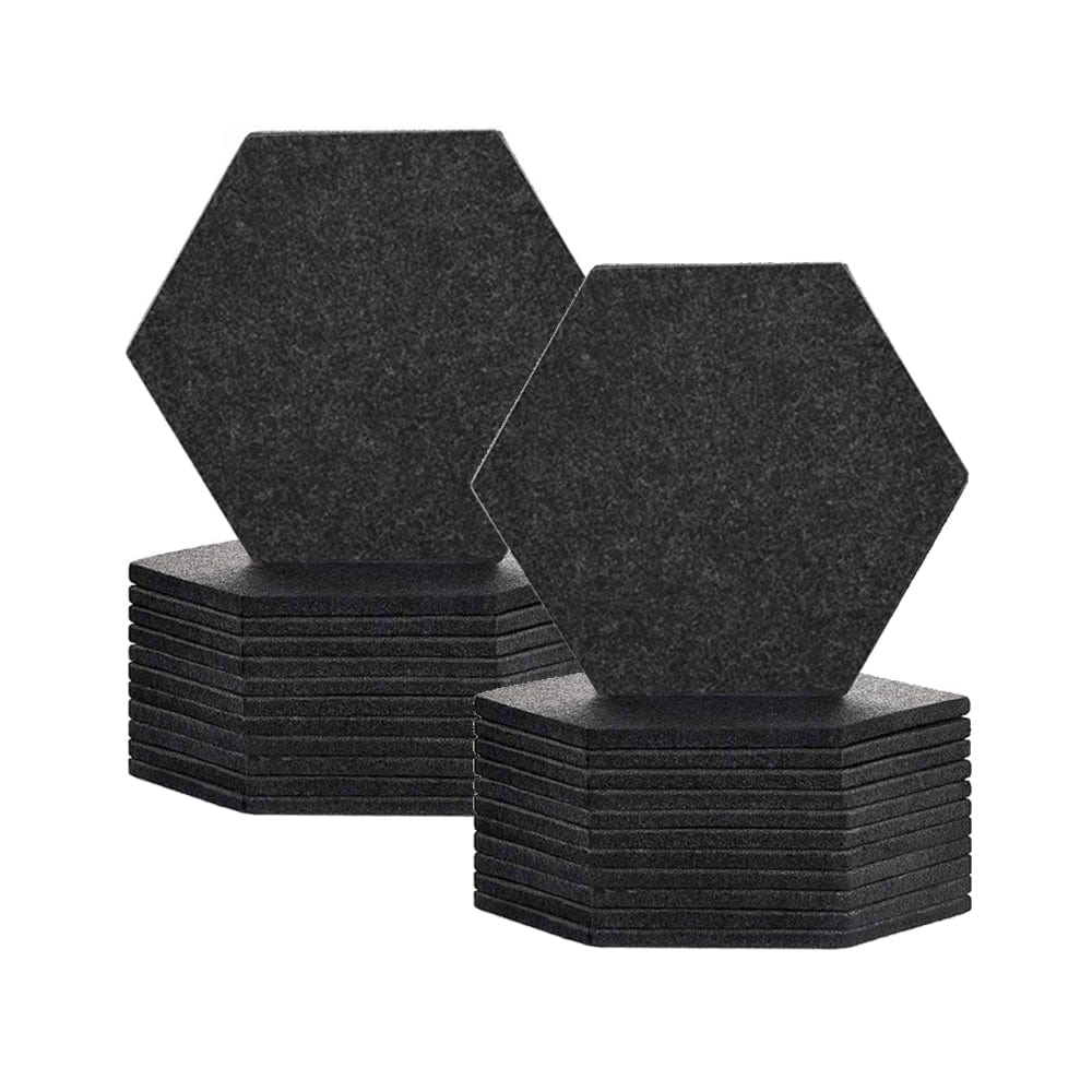silexofy Hexagon Felt Sound Absorbing Wall Panel - Solid Color - KK1224