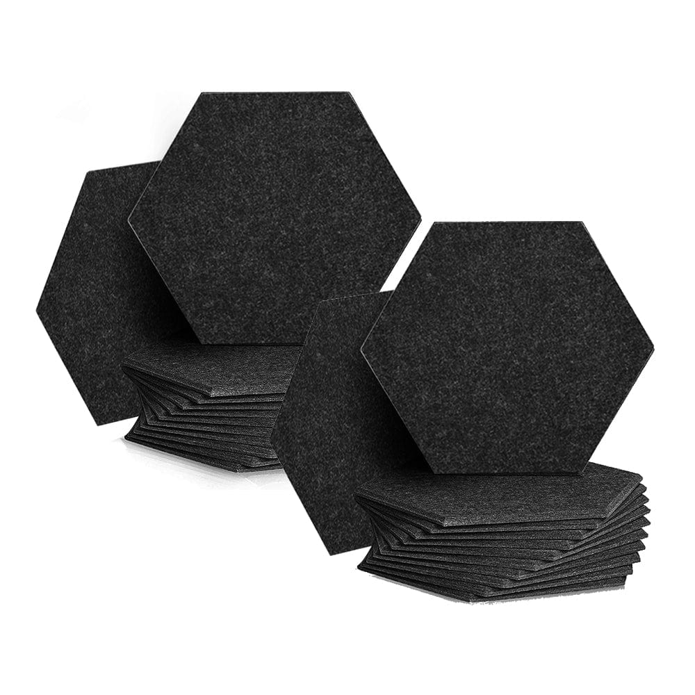 silexofy Hexagon Felt Sound Absorbing Wall Panel - Solid Color - KK1224