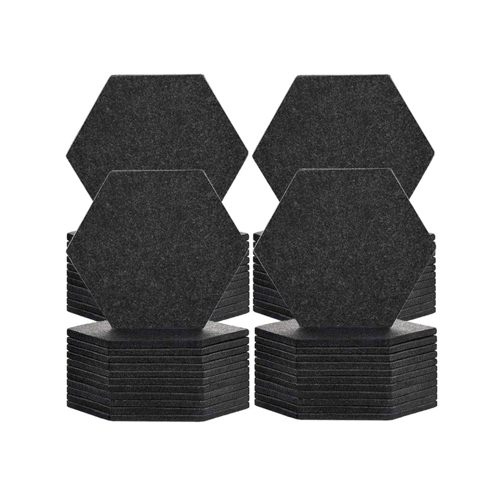 silexofy Hexagon Felt Sound Absorbing Wall Panel - Solid Color - KK1224