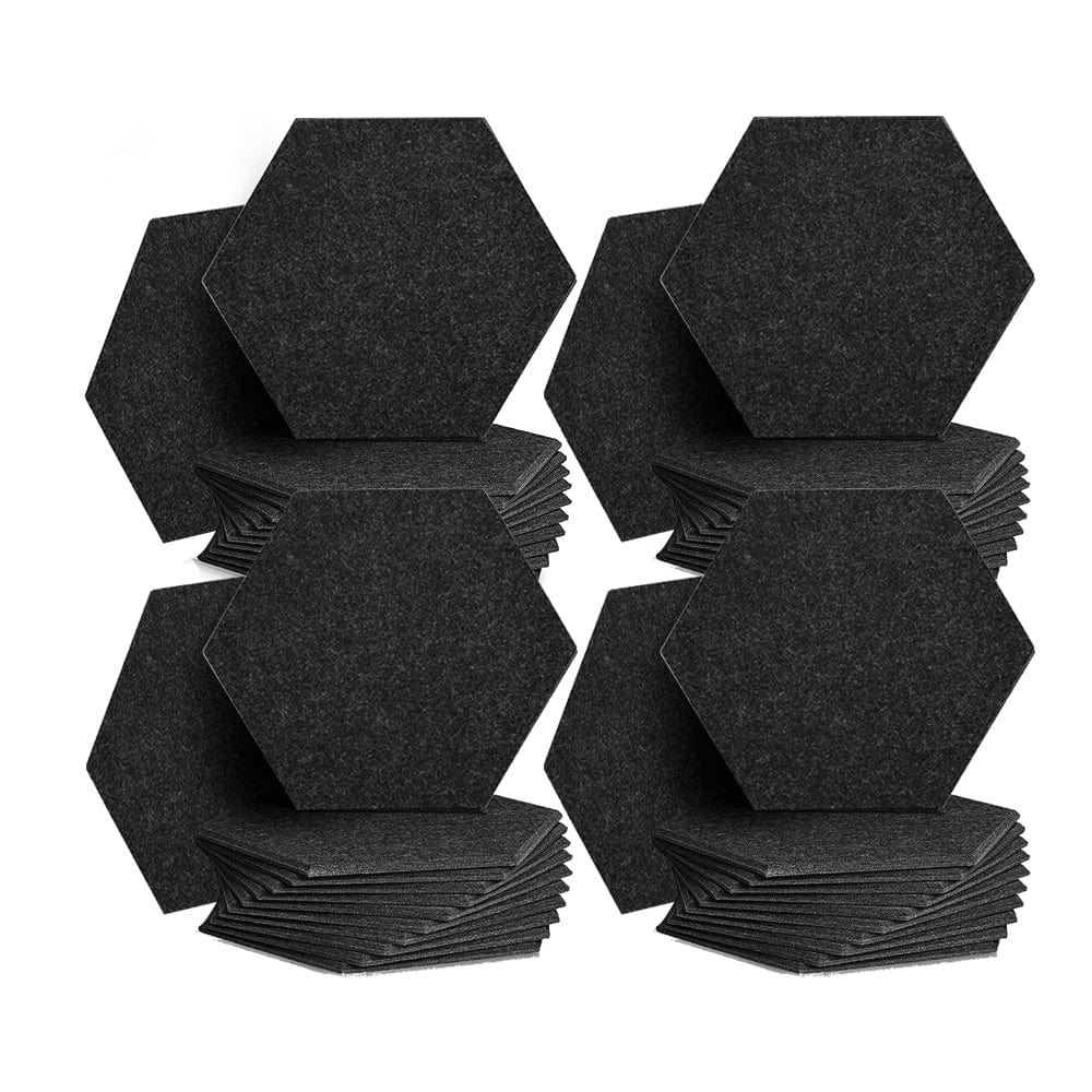 silexofy Hexagon Felt Sound Absorbing Wall Panel - Solid Color - KK1224